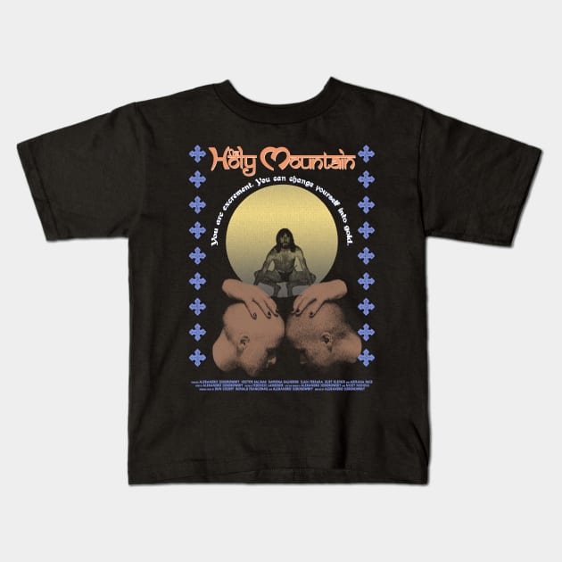 The Holy Mountain 1973 Kids T-Shirt by PUBLIC BURNING